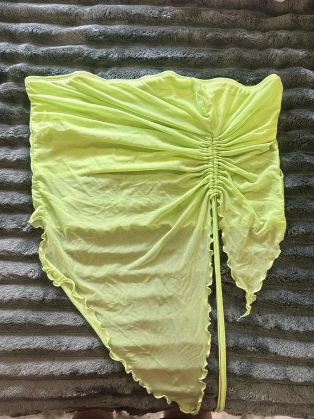 SHEIN Mesh Green Tube Top